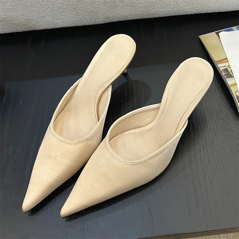 Luxury Lifestyle - Aneikeh Sexy Pointed Toe Mules Low