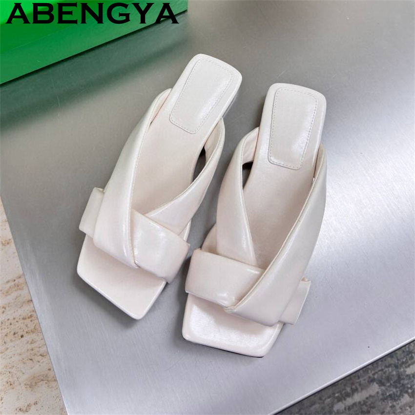 Luxury Lifestyle - Real Leather Flat Slippers Casual Shoes