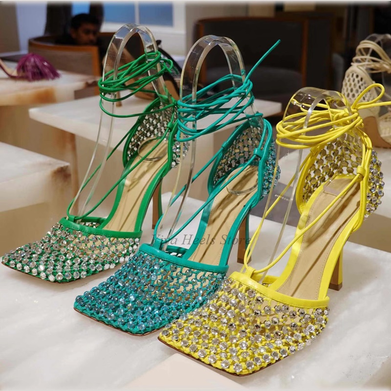 Square Toe Mesh Dimaond Lace u - огляд і ціна Luxury Lifestyle