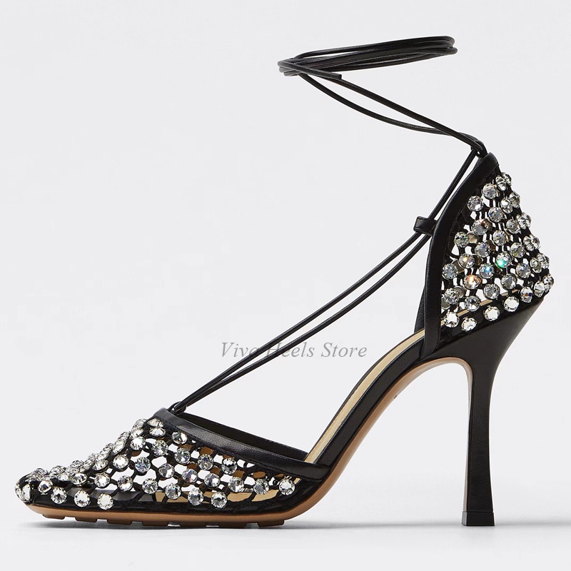 Square Toe Mesh Dimaond Lace u - огляд і ціна Luxury Lifestyle